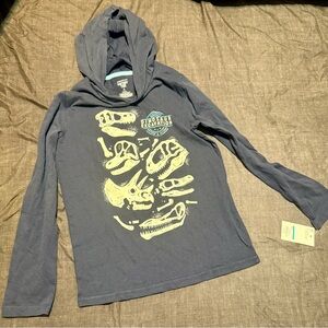 Jumping Beans Fossil Graphic Kids Hoodie - Gray